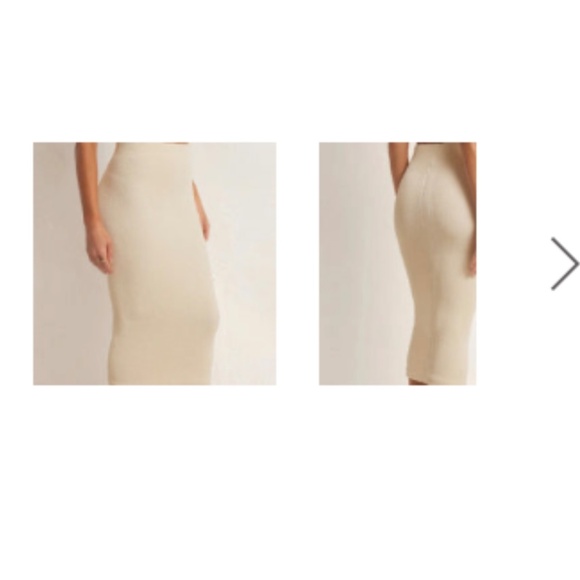 Z Supply Aveen BodyCon Midi Skirt Slim Fit in the shade Sand Size XS/S - Picture 3 of 14